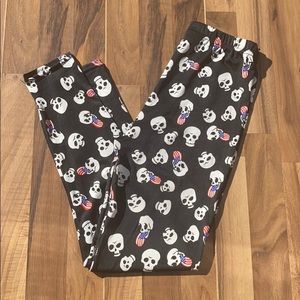 Leggings skull print